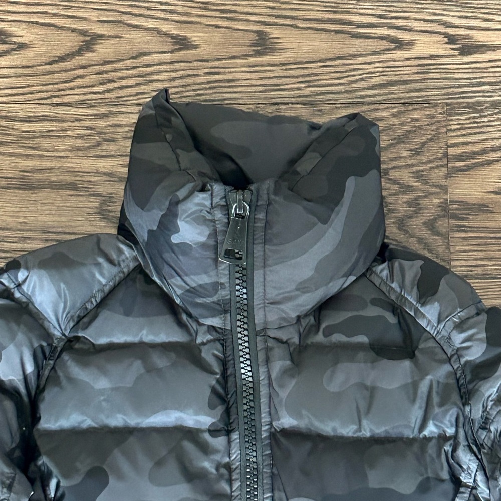 SAM Freestyle Fitted Black Camouflage Down Jacket - Picture 3 of 15